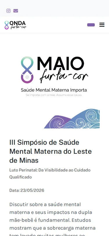 Onda Furta-cor — versão mobile